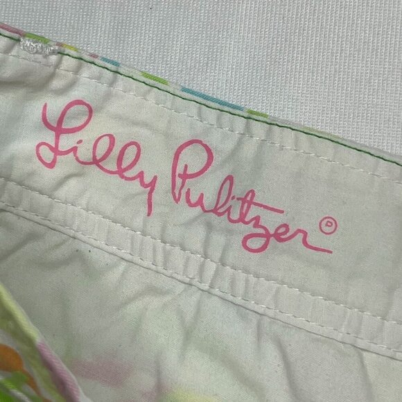 Lilly Pulitzer Buttercup Scallop Shorts Elephant Ear Size 4 - Picture 4 of 8